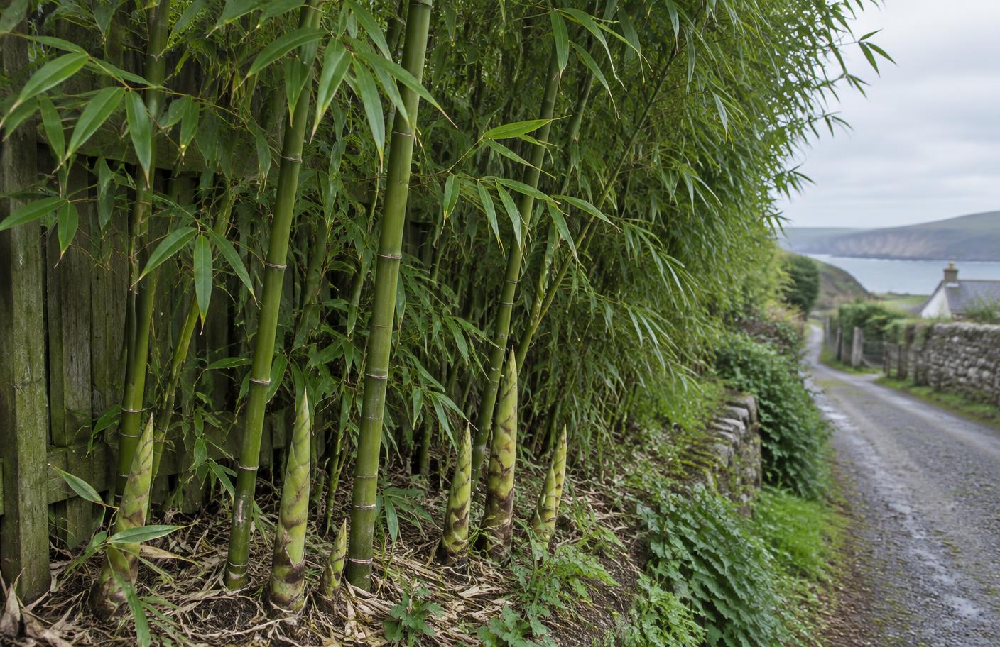 Running bamboo growing in Swansea